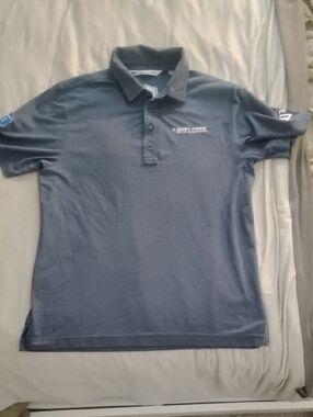Travis Mathew Men's Polo in Dusty Blue